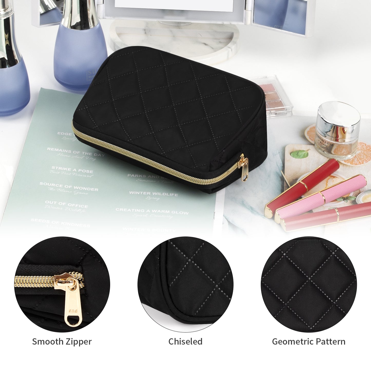 OCHEAL Small Makeup Bag