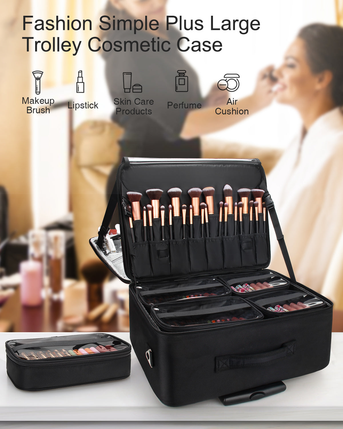 Makeup trolley case