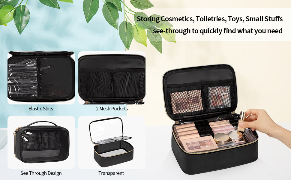 Portable Makeup Storage Organizer Cosmetic Bag