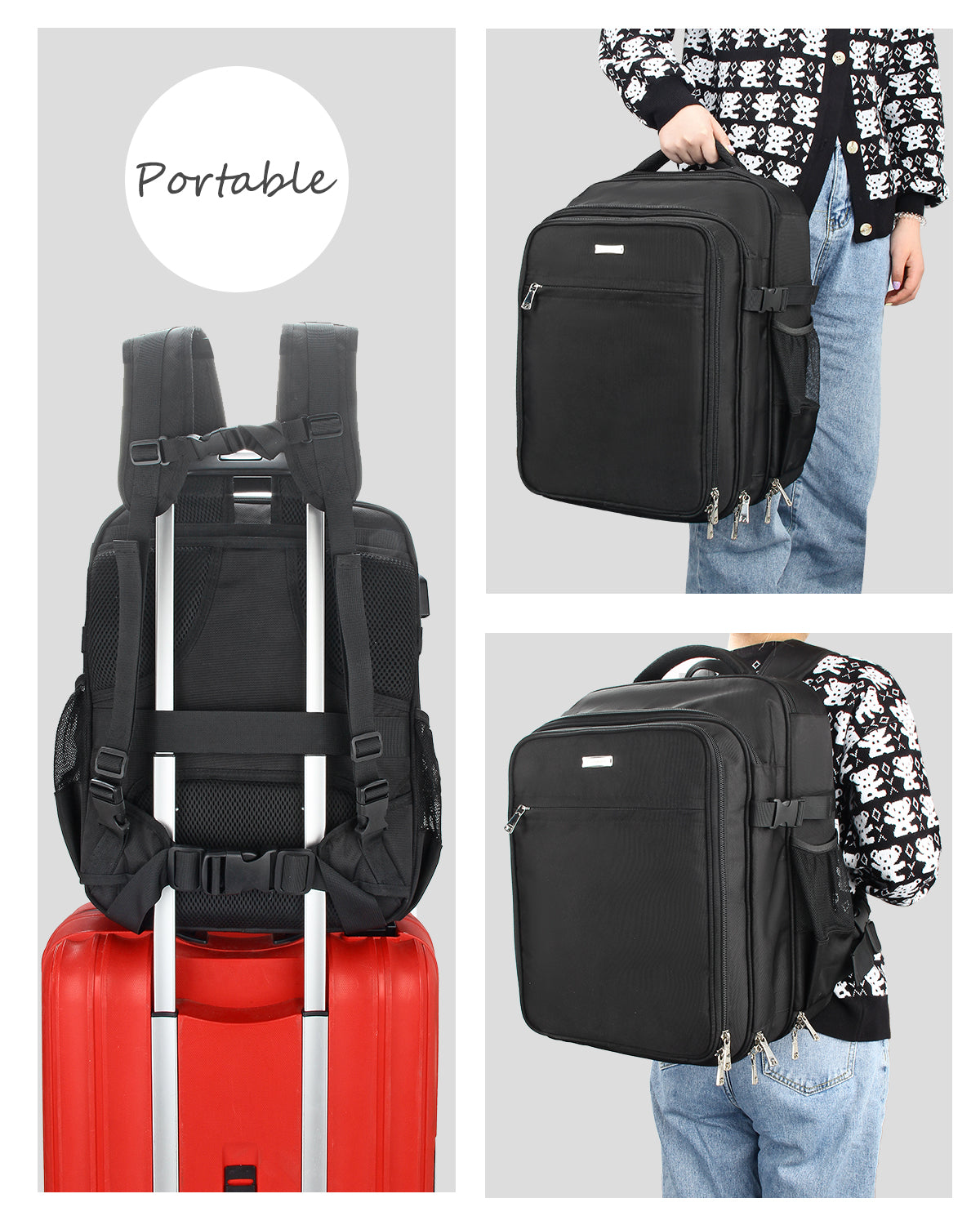 Relavel Large Barber Backpack Bag