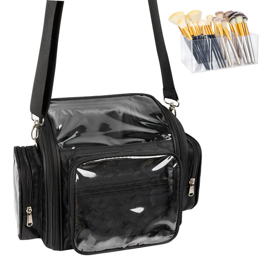 Relavel Acrylic Makeup Brush Buddy Bag