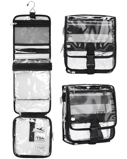 Relavel Clear Hanging Toiletry Bag TSA Approved