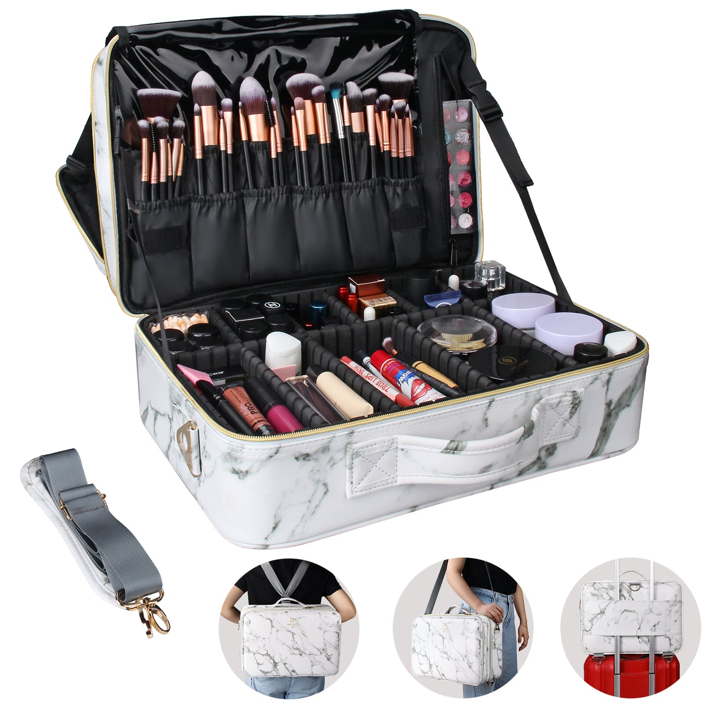 Relavel Large Makeup Case