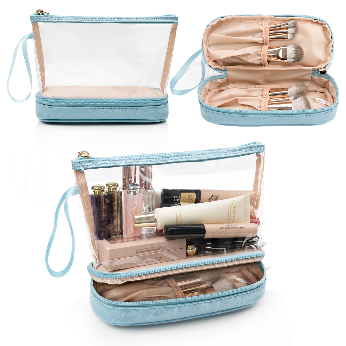 Relavel Clear Makeup Brush Bag