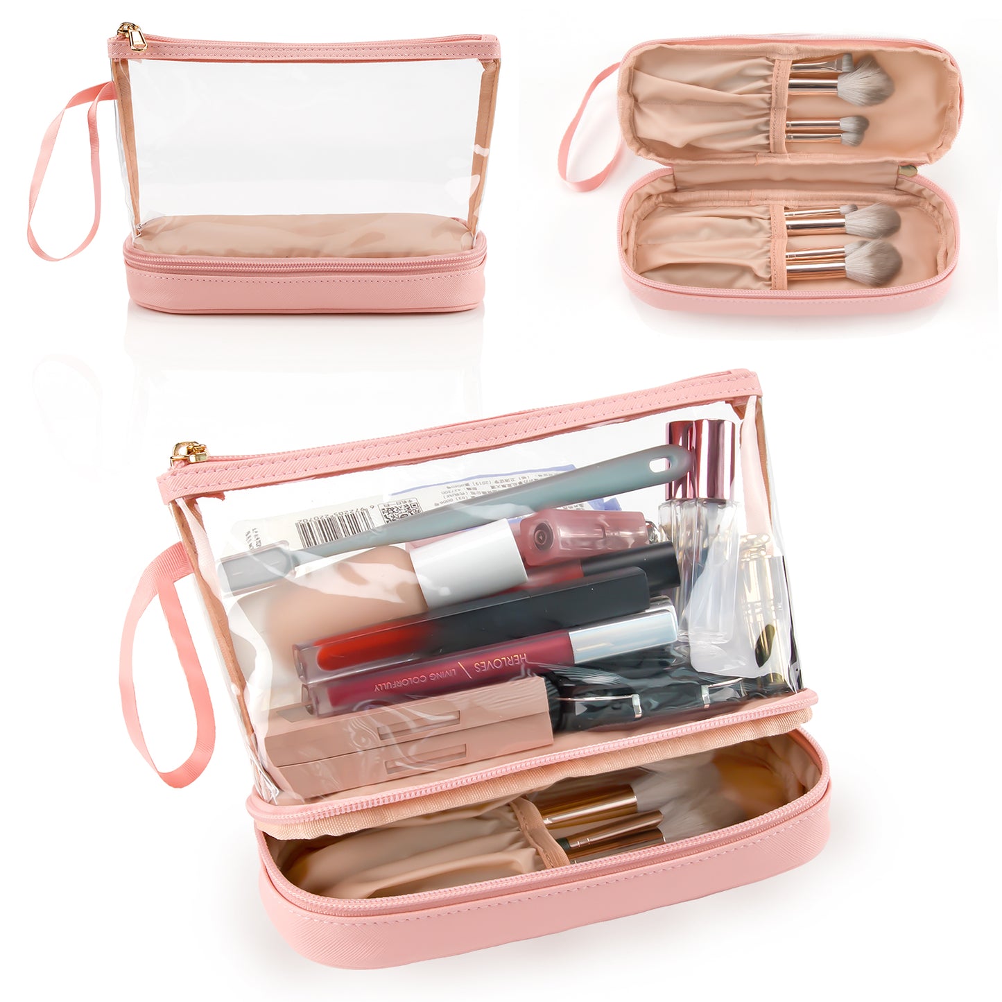 Relavel Clear Makeup Brush Bag