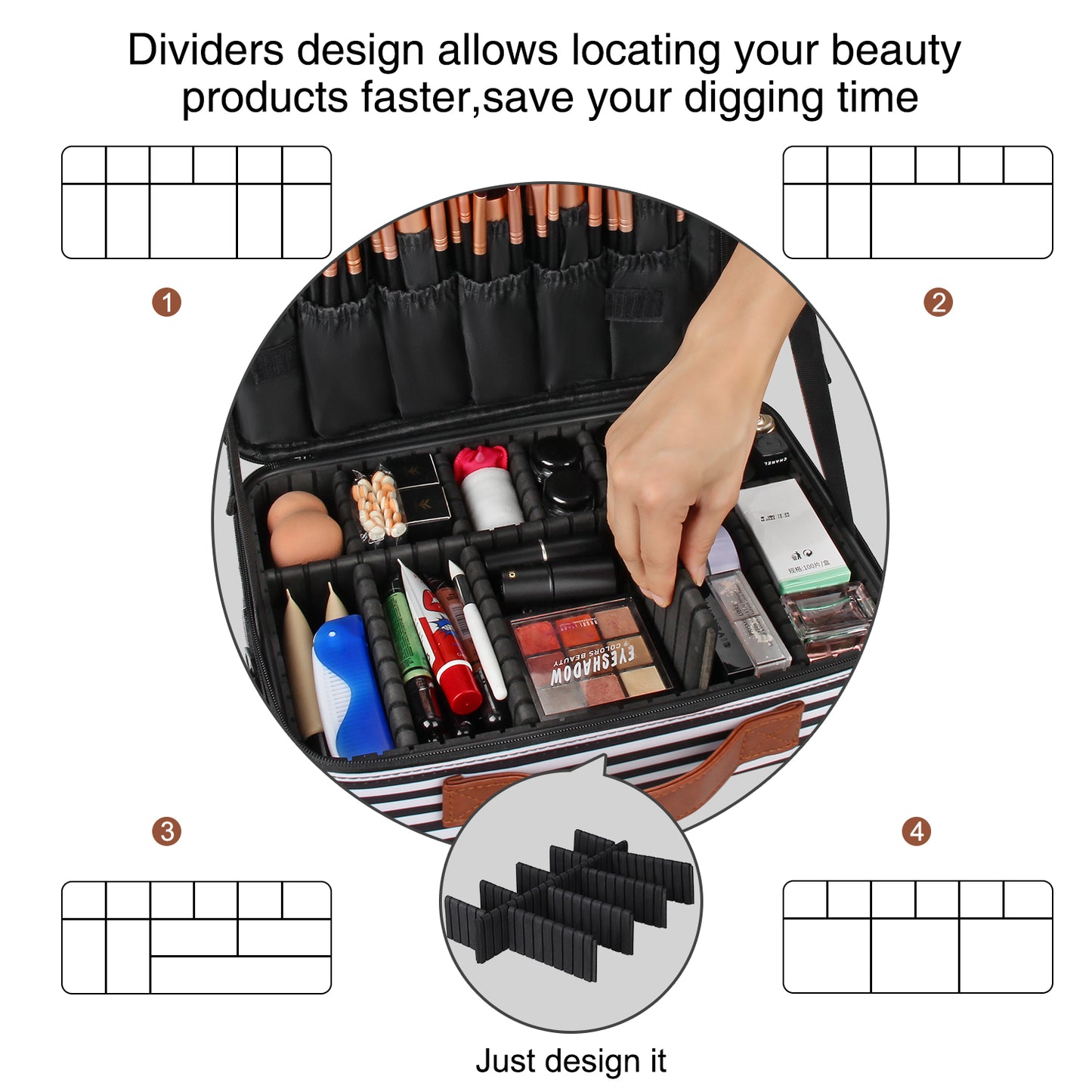 Relavel Midum Makeup Organizer Case