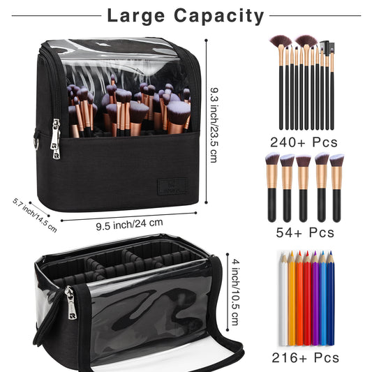 Relavel Stand Up Large Makeup Brush Case