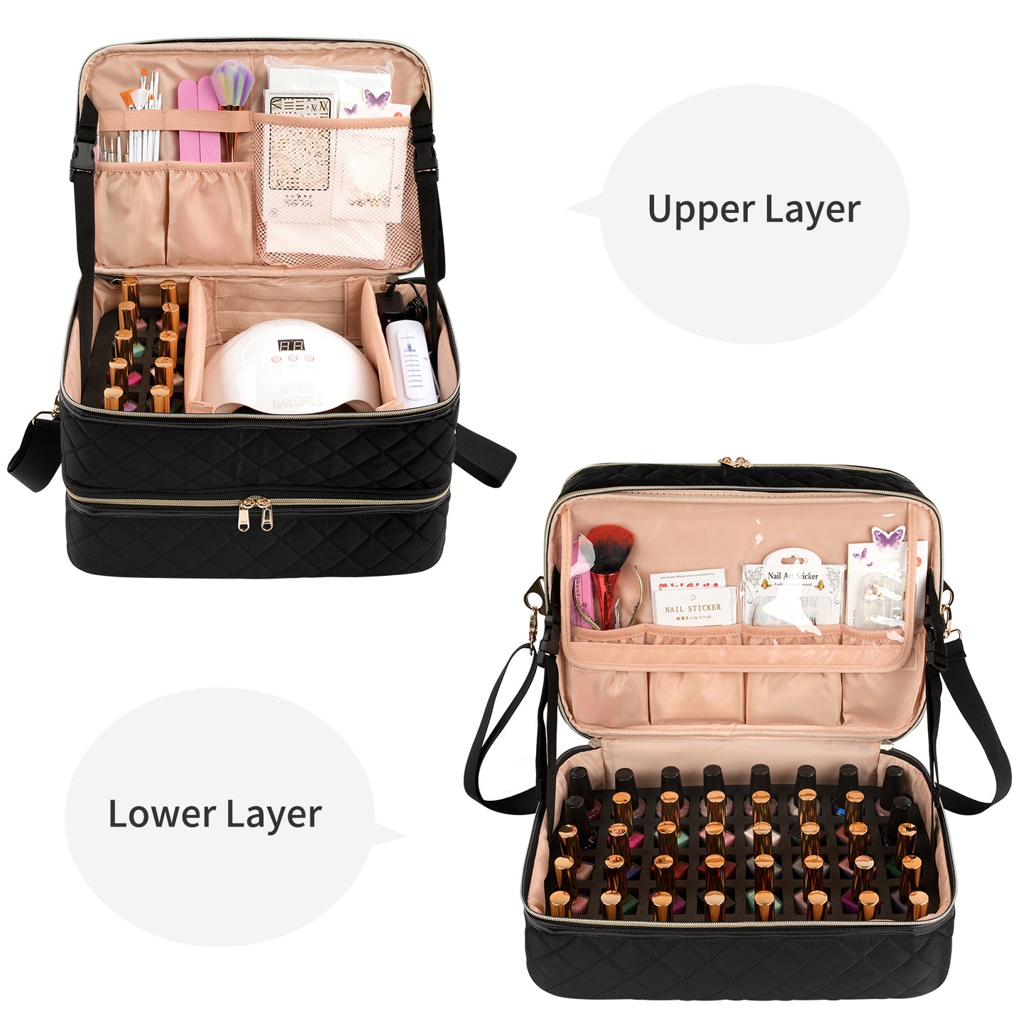 Relavel Nail Polish Organizer Case