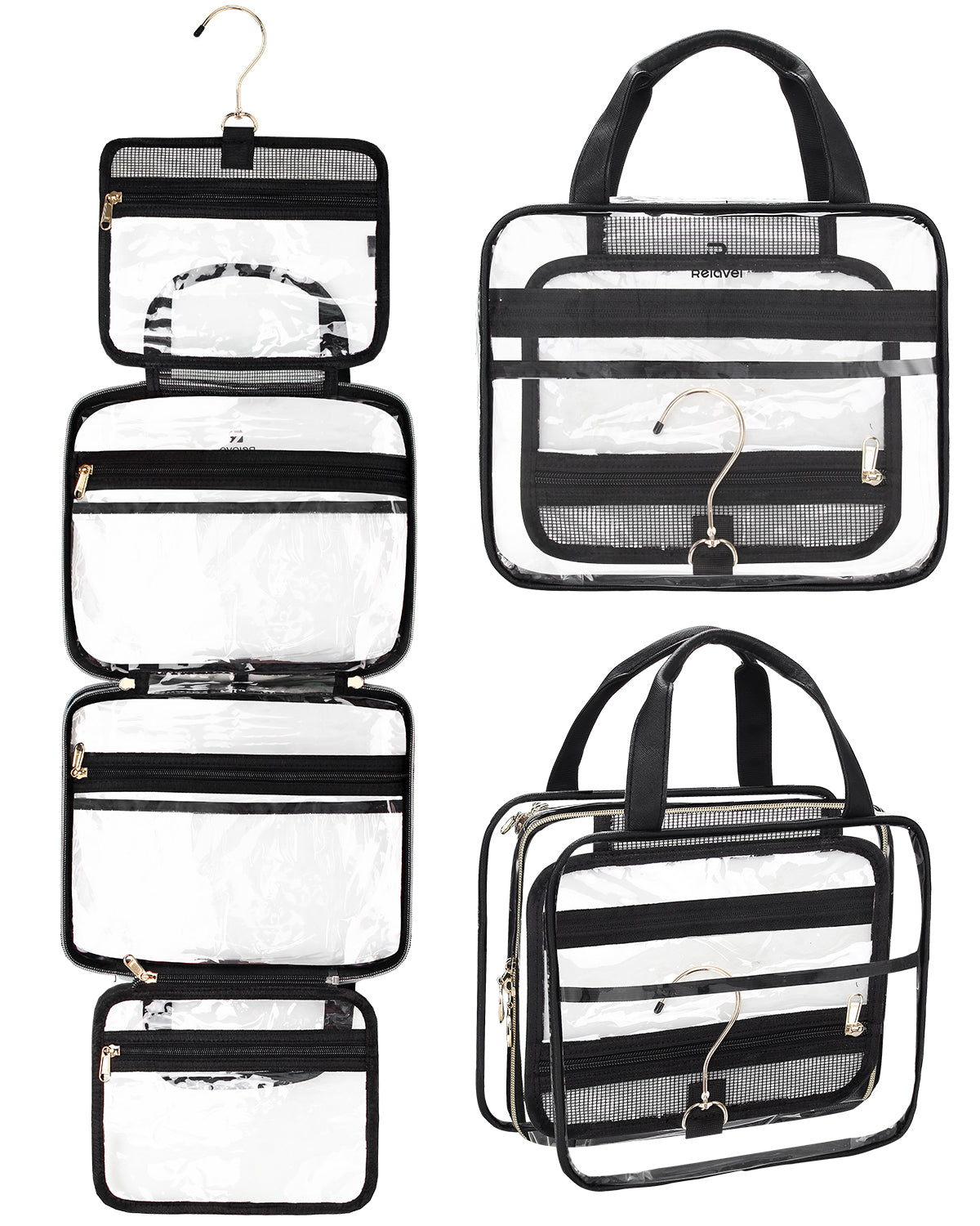 Relavel Clear Travel Toiletry Bag