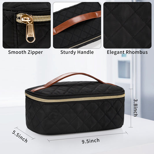 Relavel Diamond Texture Makeup Bag Organizer