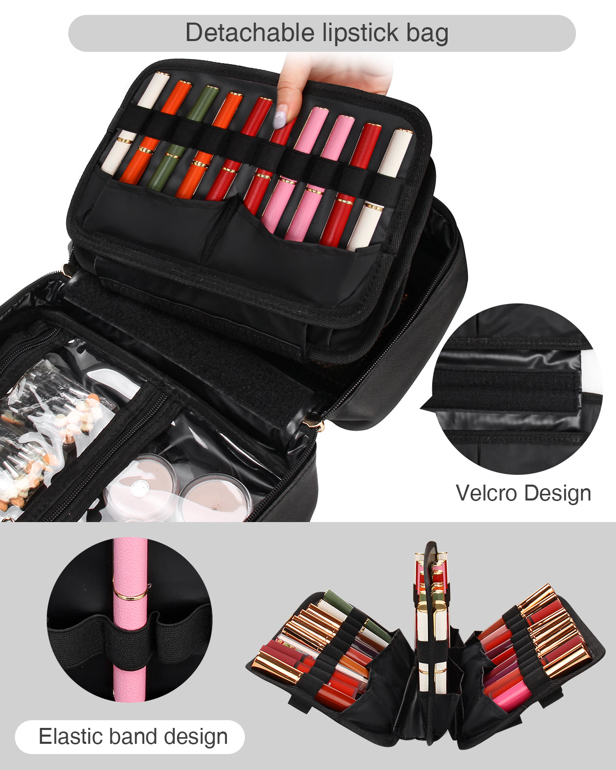 Relavel 60 Slots 3 Layer Lipstick Organizer