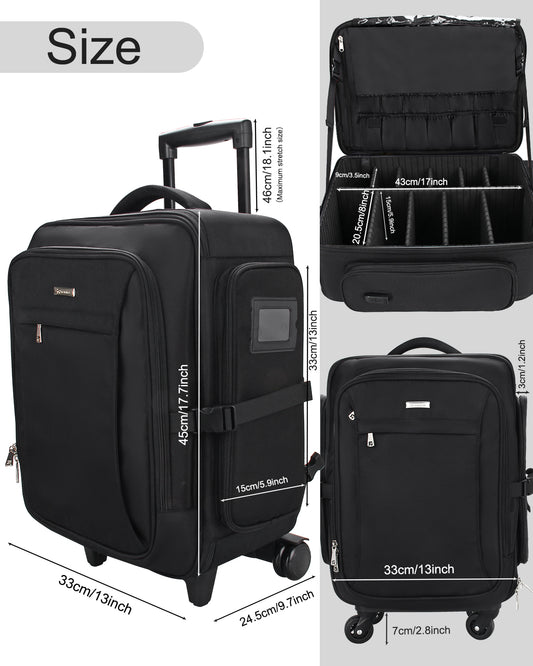 Relavel Custom Backpack Rolling Makeup Trolley Case