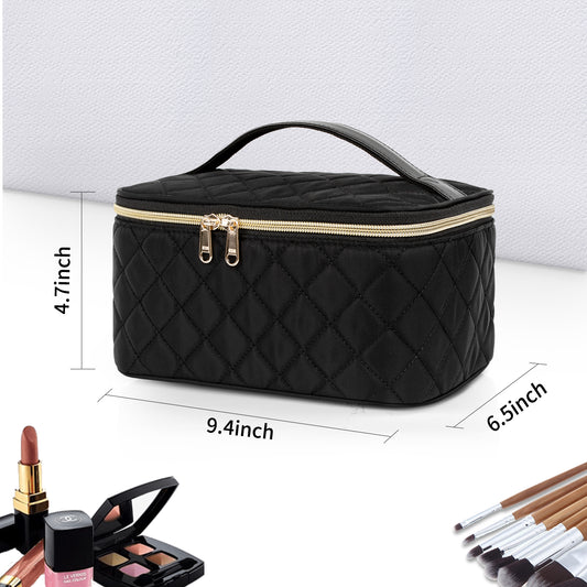 Relavel Rhombus Black Makeup Bags