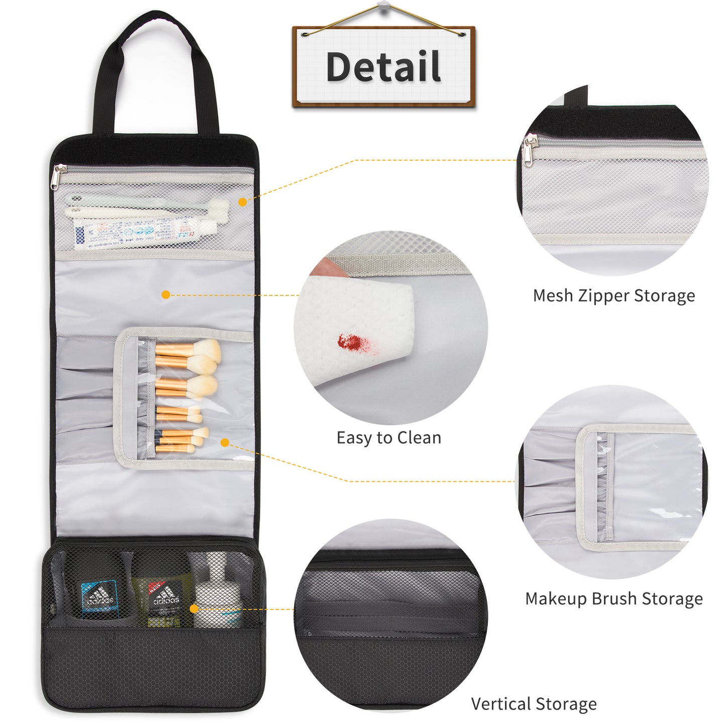 Relavel Hanging Toiletry Bag for Women Men