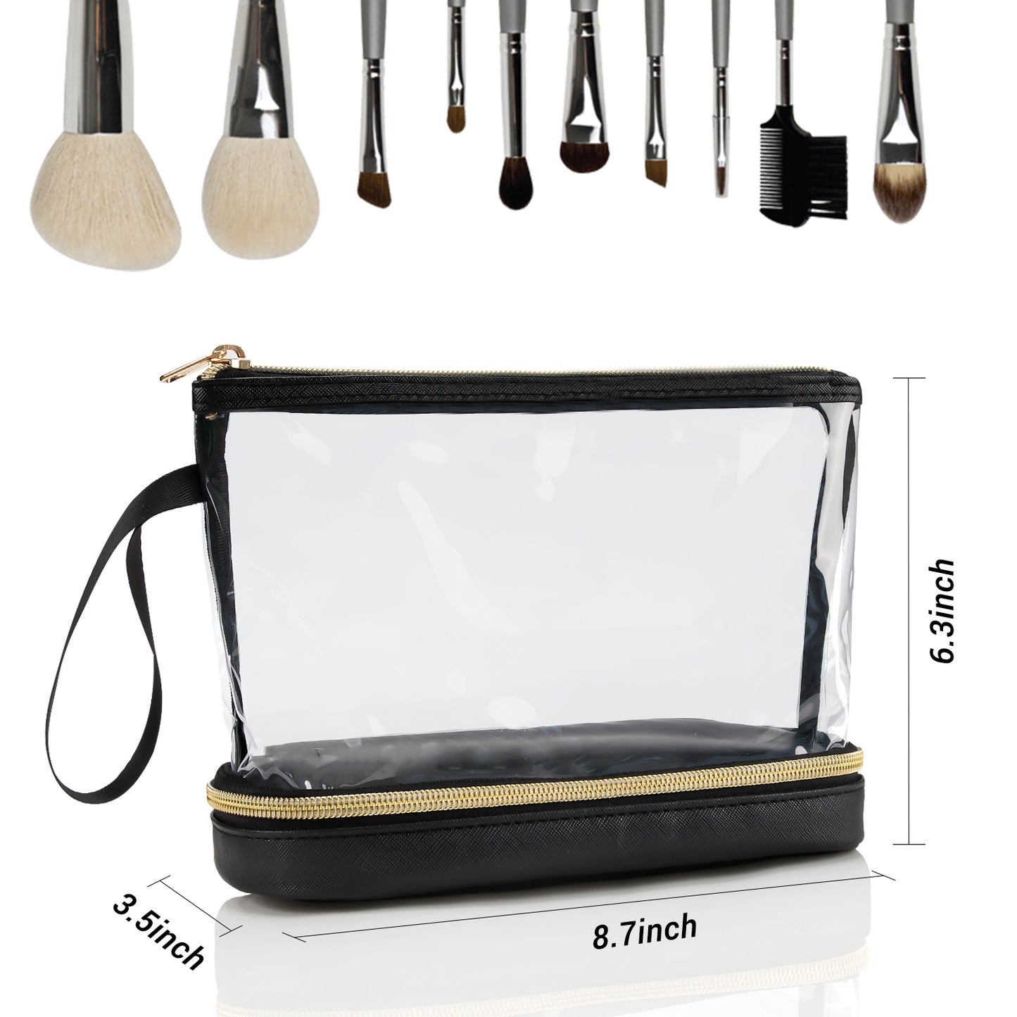 Relavel Clear Makeup Brush Bag