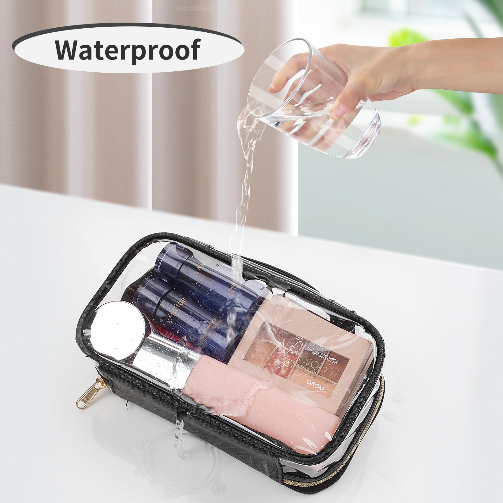 Relavel Clear Travel Makeup Bags