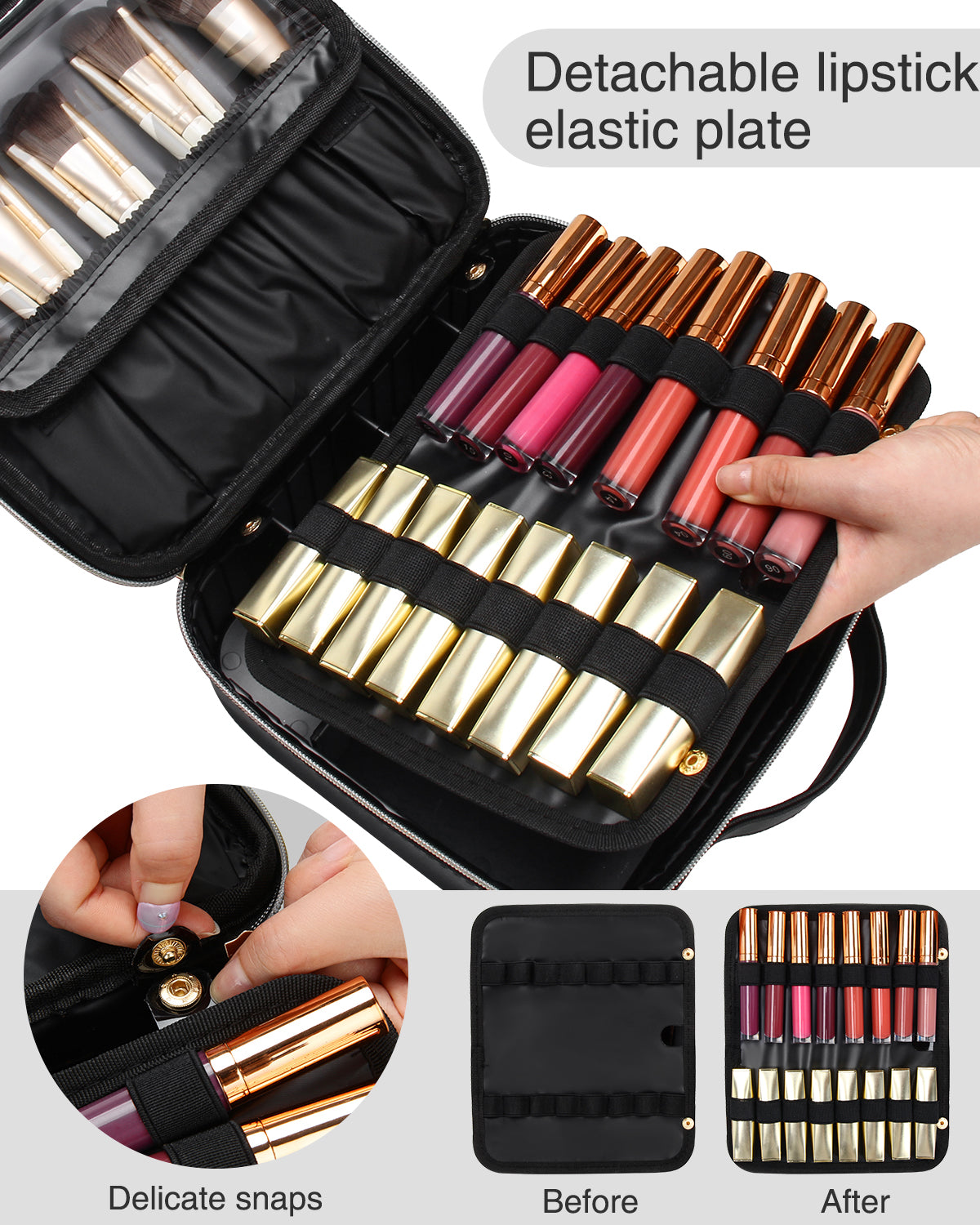 Relavel Lipstick Makeup Train Cases