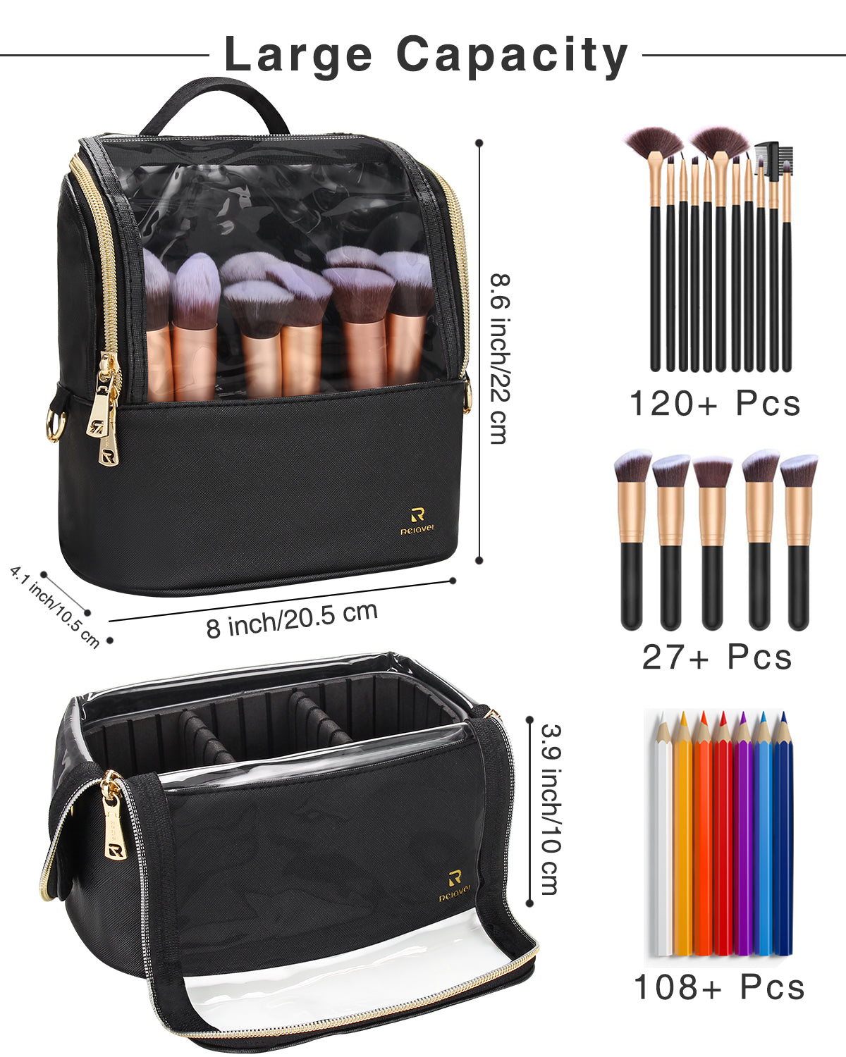 Relavel Small Makeup Brush Holder