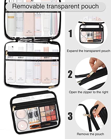 Relavel Clear Travel Toiletry Bag